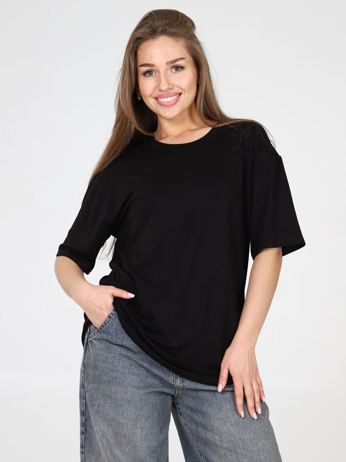 Лиза Футболка черный (М-935)