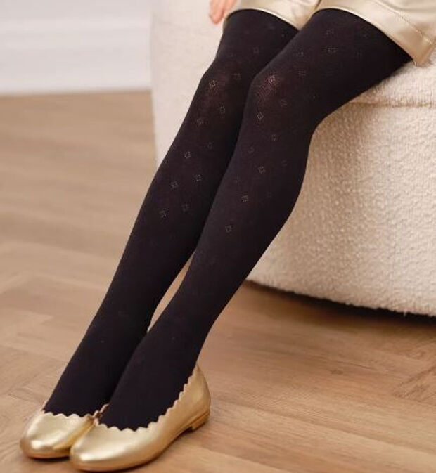 Peppy Woolton Колготки детские для девочки подростка черные