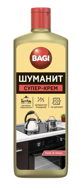 Чистящее средство BAGI ШУМАНИТ Супер-крем для кухни и ванной, 350 мл