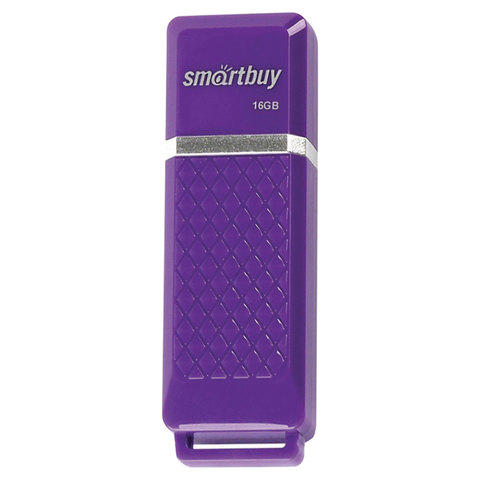 Флэш-диск 16GB SMARTBUY Quartz USB 2.0, фиолетовый, SB16GBQZ