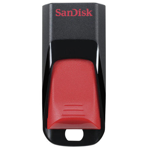 Флэш-диск 64GB SANDISK Cruzer Edge USB 2.0, черный, SDCZ51-0