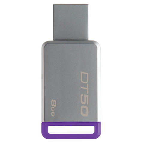 Флэш-диск 8GB KINGSTON DataTraveler 50 USB 3.0, металл. корп