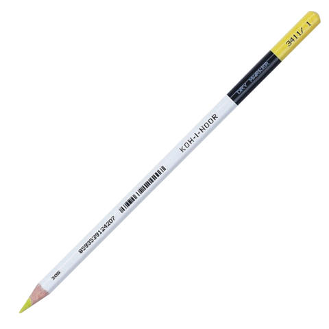 Текстмаркер-карандаш сухой KOH-I-NOOR, лимонный, картонная к