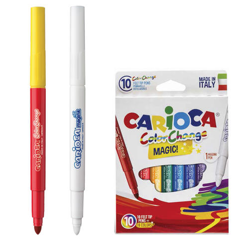 Фломастеры CARIOCA &quot;Color Change&quot;, 10 шт., 9цв+1 изменяющий