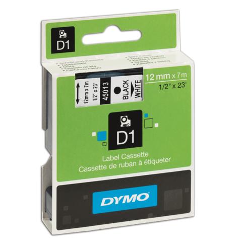 Картридж для принтеров этикеток DYMO D1 12мм*7м, лента пласт