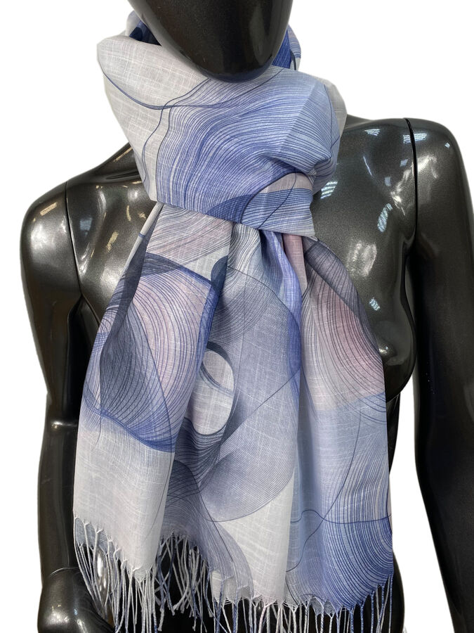 Greta Легкий палантин-шарф с узором ,мультицвет
