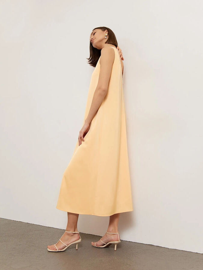 EMKA Платье а-силуэта  цвет: Желтый PL1293/hovsep