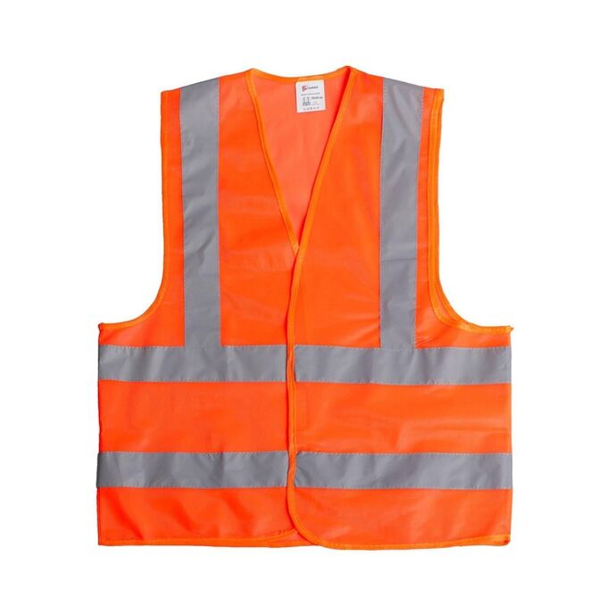 Torso Жилет сигнальный, светоотражающий, оранжевый, 3 класс, размер 66x56 см, 60г/м2