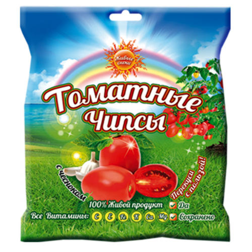 Чипсы томатные &quot;С чесноком&quot; Живые снеки4fresh, Ltd.