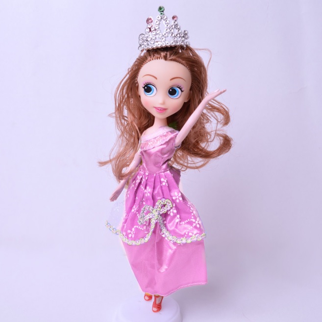 Кукла в бальном платье цвет: РОЗОВОЕ ПЛАТЬЕ ЧЕРЕЗ ПЛЕЧО