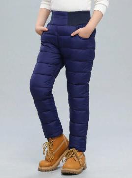 Теплые ветрозащитные брюки цвет синий