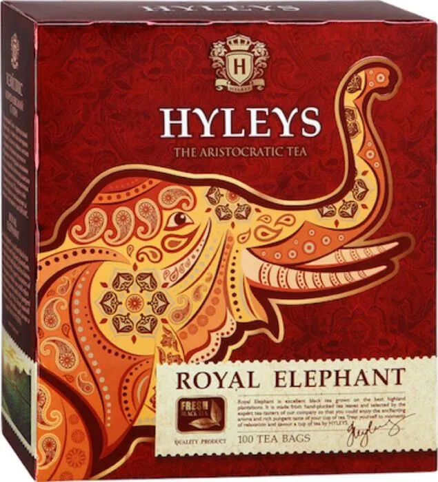 Чай HYLEYS &quot;Королевский слон&quot; 100 пакетиков