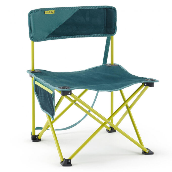 DECATHLON Стул складной походный низкий жёлтый Quechua MH100