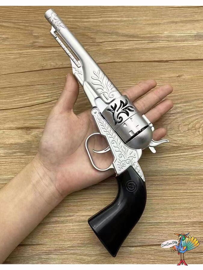 Револьвер Ковбой металл, цвет серебро, 26 см