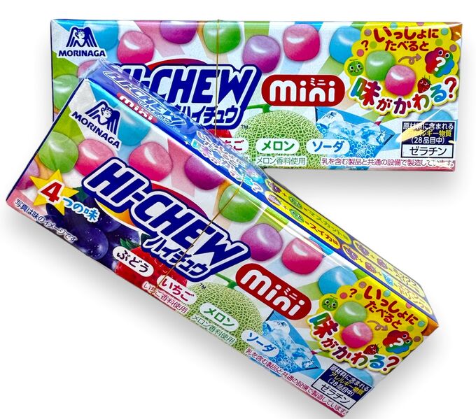 MORINAGA & CO., LTD. Конфеты  жевательные Hi-Chew Mini 4 вкуса, Morinaga, 40г., 1/12/144