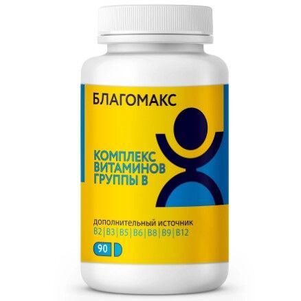 Vitateka Комплекс витаминов группы В 0,15г серии Благомакс капс. №90 (БАД)
