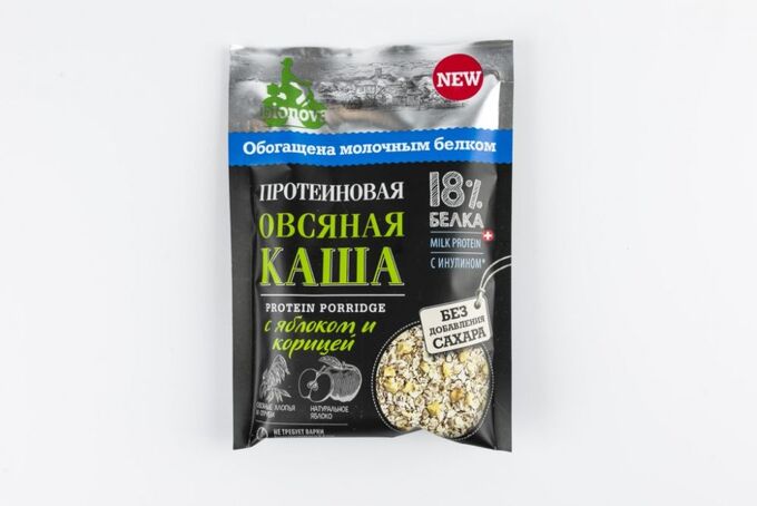 Компас Здоровья Каша Протеиновая быстр/пригот. овсяная с Яблоком и Корицей Bionova 40.0