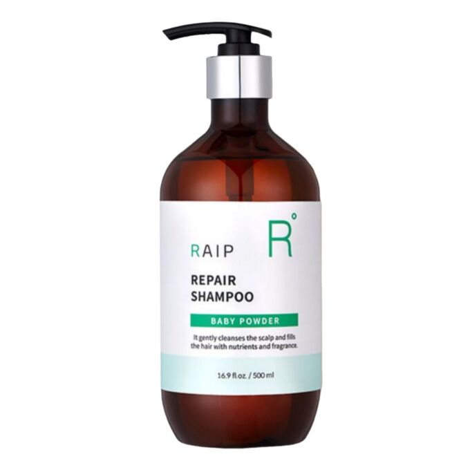RAIP Восстанавливающий шампунь для волос с ароматом детской пудры Repair Shampoo Baby Powder, 500 мл