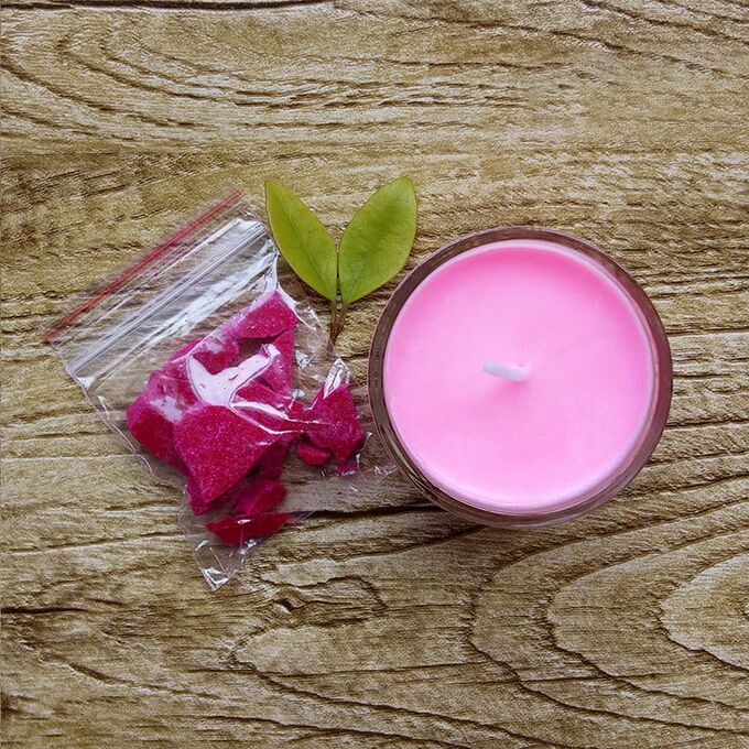 СИМА-ЛЕНД Краситель на основе соевого воска для свечей, 5 г, цвет розовый