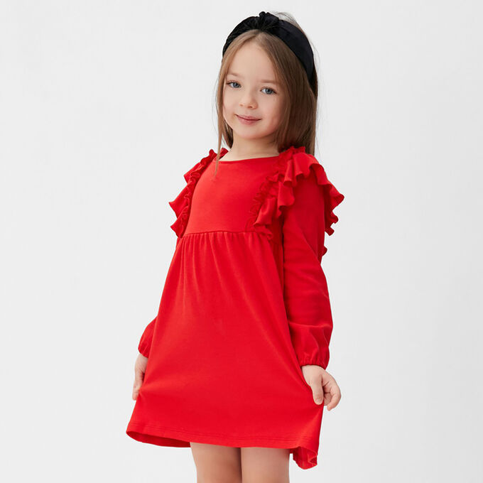 Платье детское с рюшами KAFTAN размер, красный