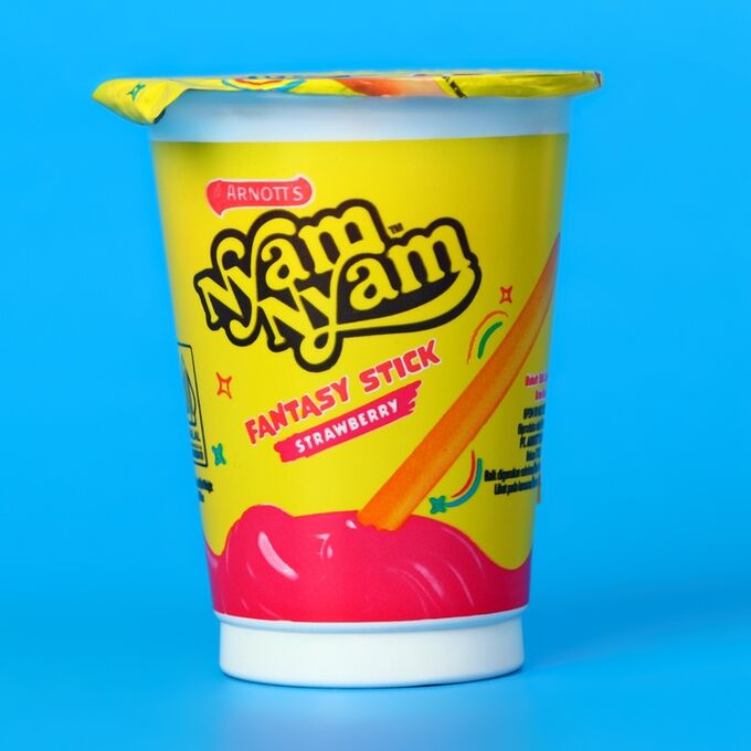 СИМА-ЛЕНД Бисквитные палочки Nyam Nyam Fantasy Stik со вкусом клубника, 25 г