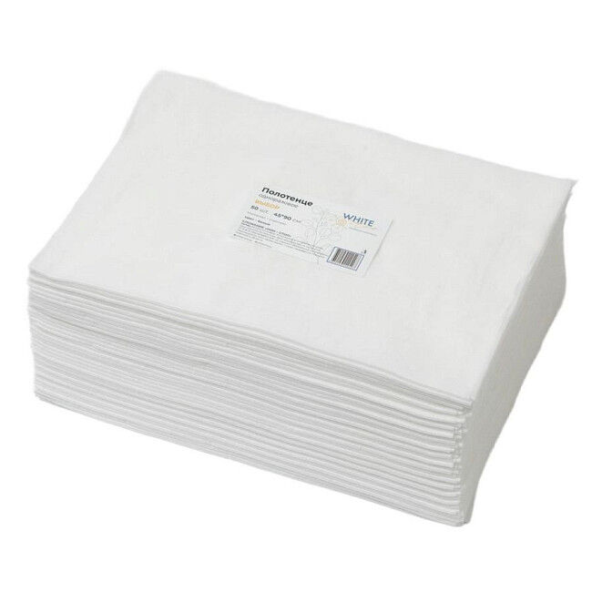 Впитывающие полотенца одноразовые 45*90 см, пачка/50 шт. White line Выбор