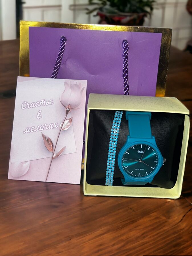 Fashion Jewelry Набор женский часы+браслет
