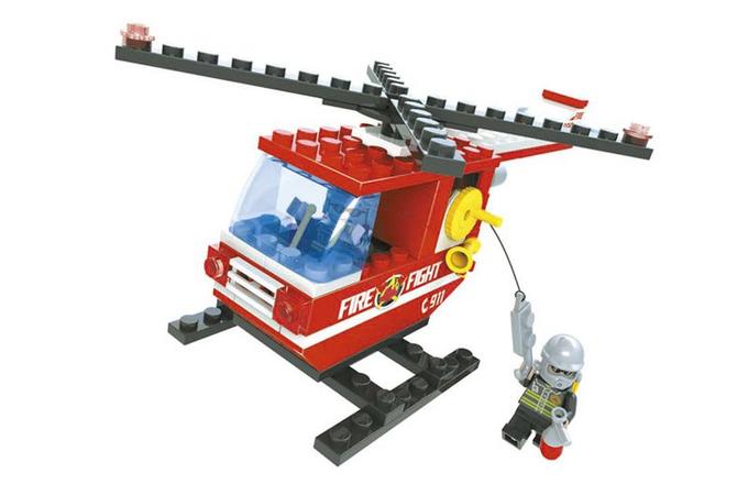 21302 К-р &quot;Пожарная бригада.Вертолет&quot;105 дет.в коробке