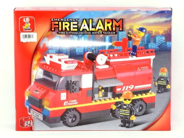 M38-B0220 К-р&quot;Пожарная машина&quot;281дет. (в коробке)