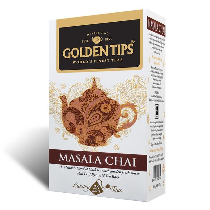 Masala Chai Full Leaf Pyramid, 20 Tea Bags/ Масала Чай, цельный лист - 20шт. Чайные пакетики- Пирамидки