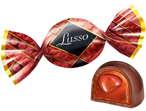 Конфеты lusso со вкусом черной смородины