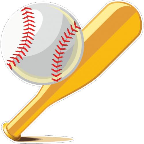 стикер биты. бита деревянная. стикер биты. бита. стикер бейсбольный мяч.