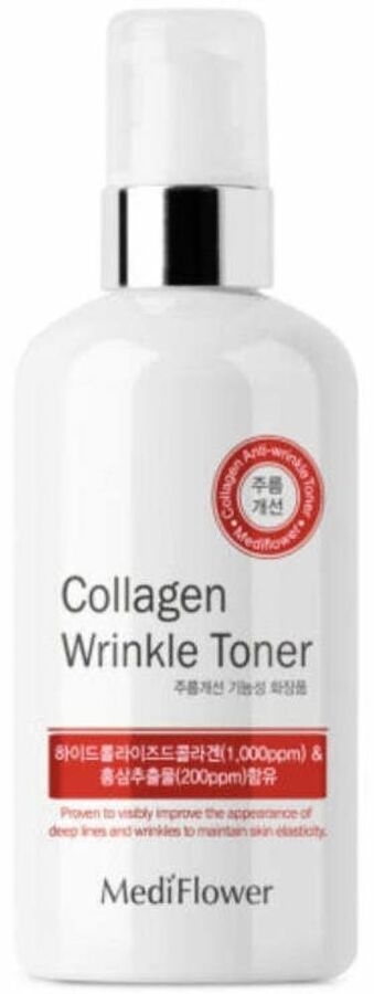 Medi Flower Тонер для лица с коллагеном против морщин Toner Collagen Wrinkle, 250 мл