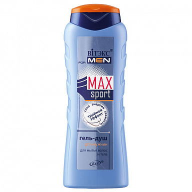 FOR MEN MAX Sport Гель-Душ для мытья волос и тела