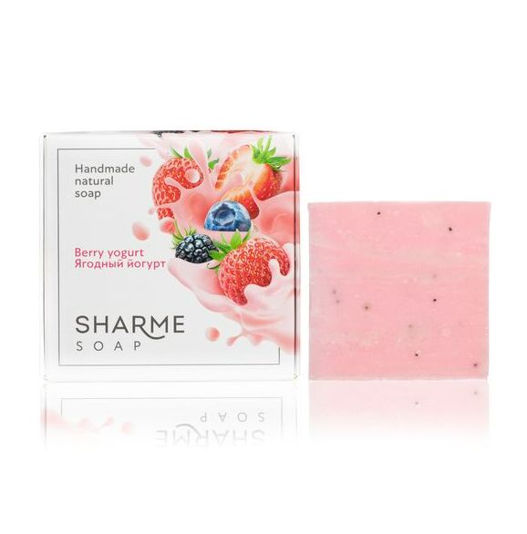 Greenway Натуральное твердое мыло ручной работы с ароматом ягодного йогурта SHARME SOAP, 80 г.