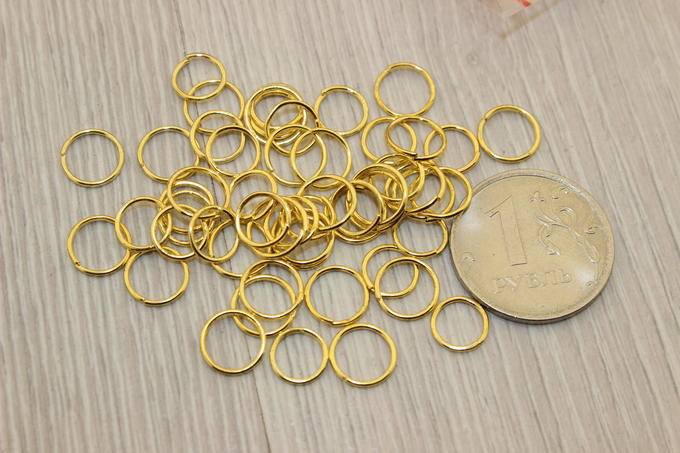 Соединительное кольцо цв. золото 0,7мм, упак.100гр