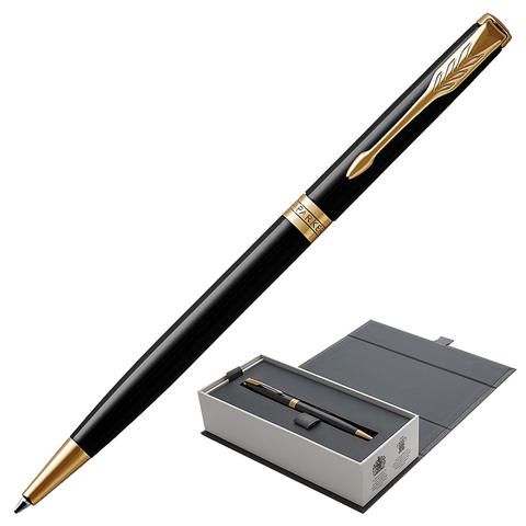 Ручка подарочная шариковая PARKER Sonnet Core Lacquer Black