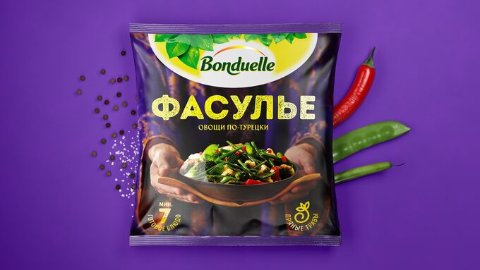 Bonduelle Смесь овощная Бондюэль Фасулье (Турция) 400 гр &quot;Бондюэль&quot; (1/12)