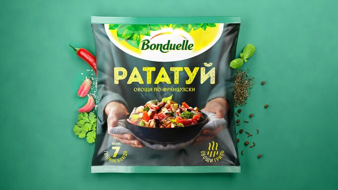 Bonduelle Смесь овощная Бондюэль Рататуй (Франция) 400 гр &quot;Бондюэль&quot; (1/12)