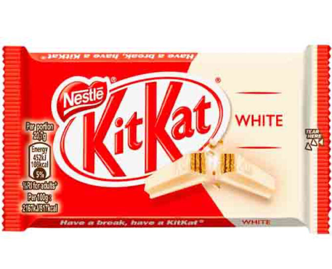 Батончик kitkat 4 finger white 41.5гр