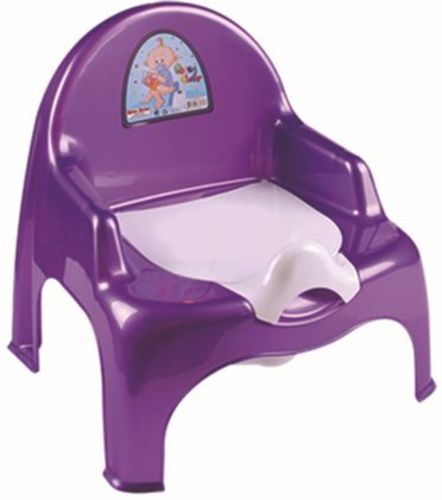 Детский горшок-кресло фиолет. Dunya Plastik  30*29*34см