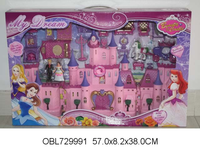 Замок с мини-куклами,кор. 56,5*38*8см