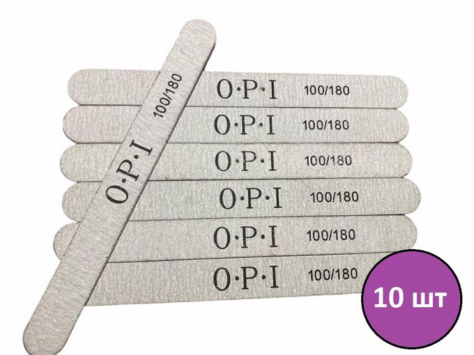 OPI 100/180 грит деревянная пилка для ногтей/маникюра, овал