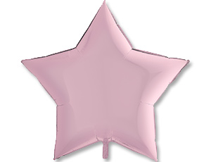 1204-0499, 36222PP Шар-звезда 36&quot;/91 см, фольга, розовый (GRABO)