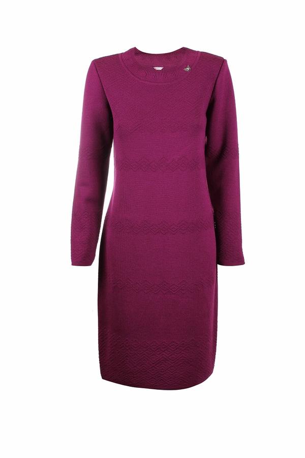 Вязаное платье 3584,Пурпурный