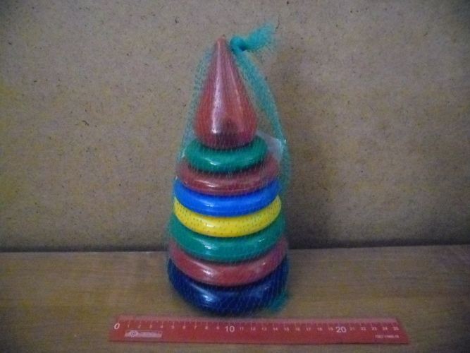 125378--Пирамидка Рубин, 23 см, сетка