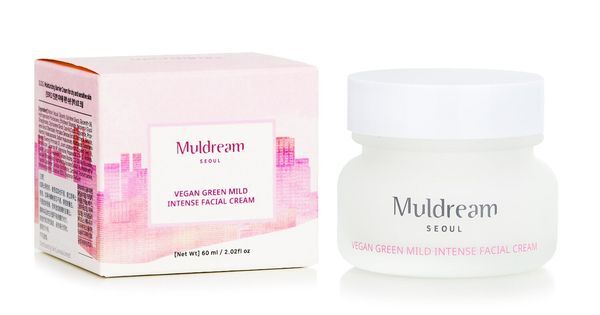 Muldream Успокаивающий крем для сухой и чувствительной кожи (Pink) Muldream All Green Mild Facial Cream