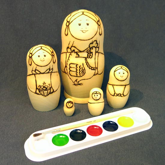 набор для творчества матрешка