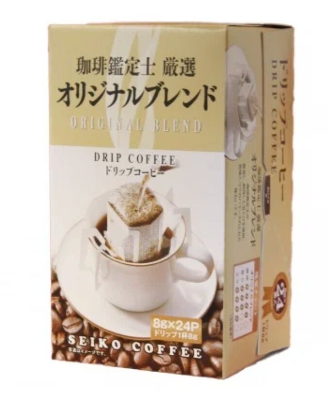 Seiko Coffee Co.,LTD. SEIKO Кофе молотый  Ориджинал Бленд молотый 8г*24 дрип-пакета новая упаковка