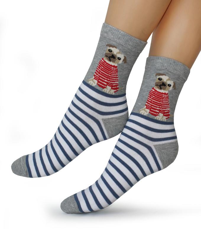 Женские носки-носочки 379 размер 23-25